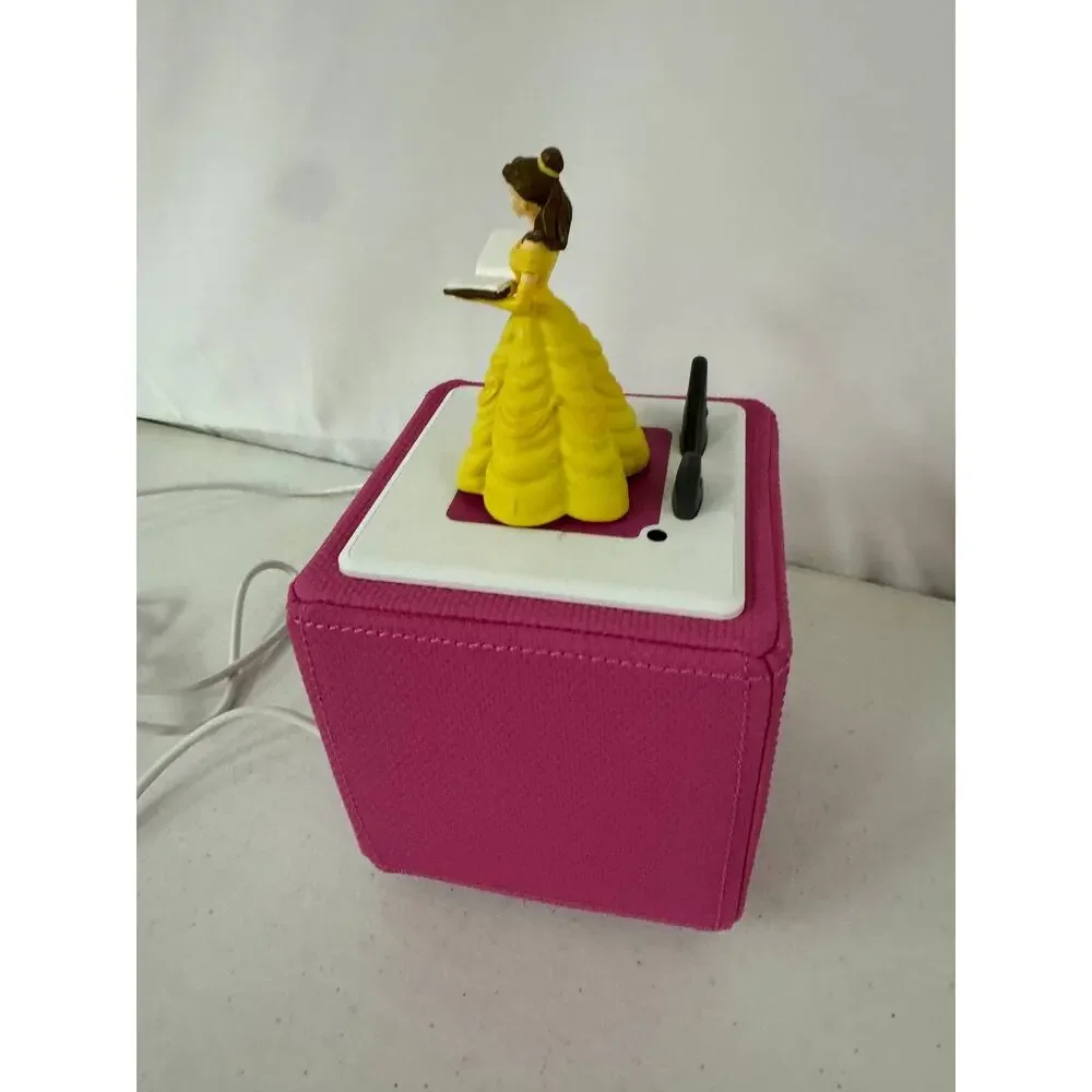 Tonies Toniebox Pink Kids Audio Player Speaker with Disney Belle Tonie Figure